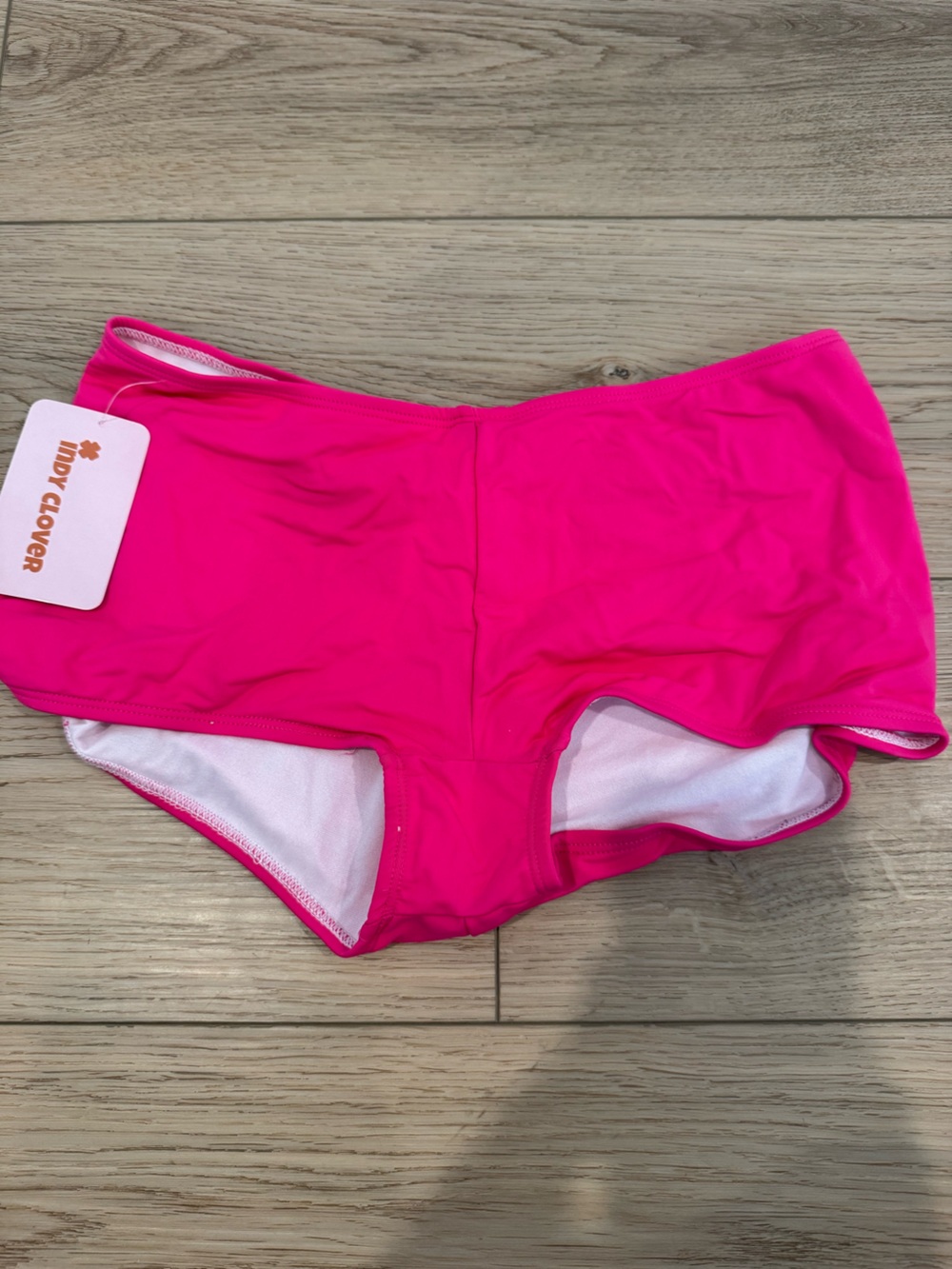 Bright Hot Pink Swim Boyshorts
